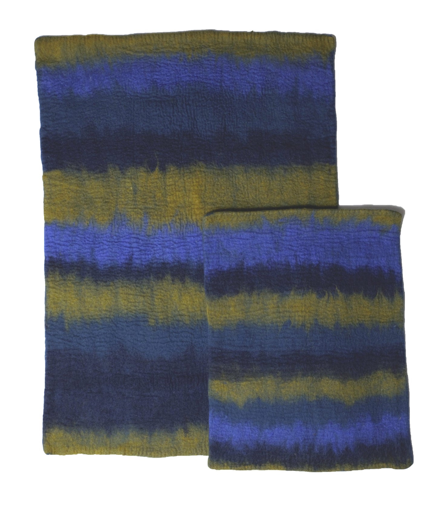 Wool Mat, Multi-Ombre, Navy